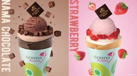GODIVA dessert